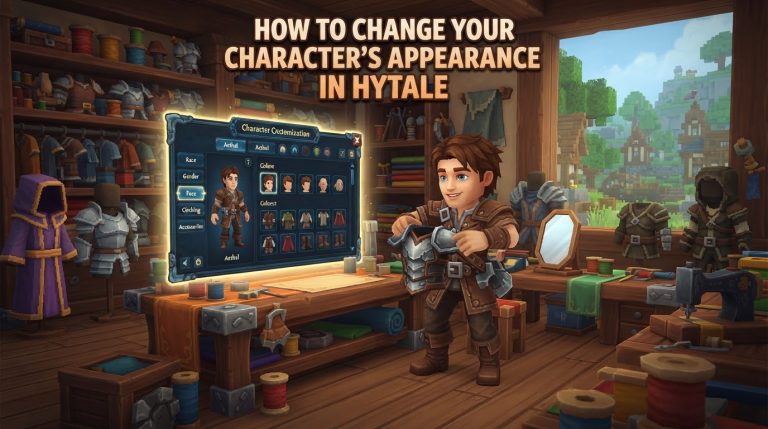 How to Change Your Character's Appearance in Hytale