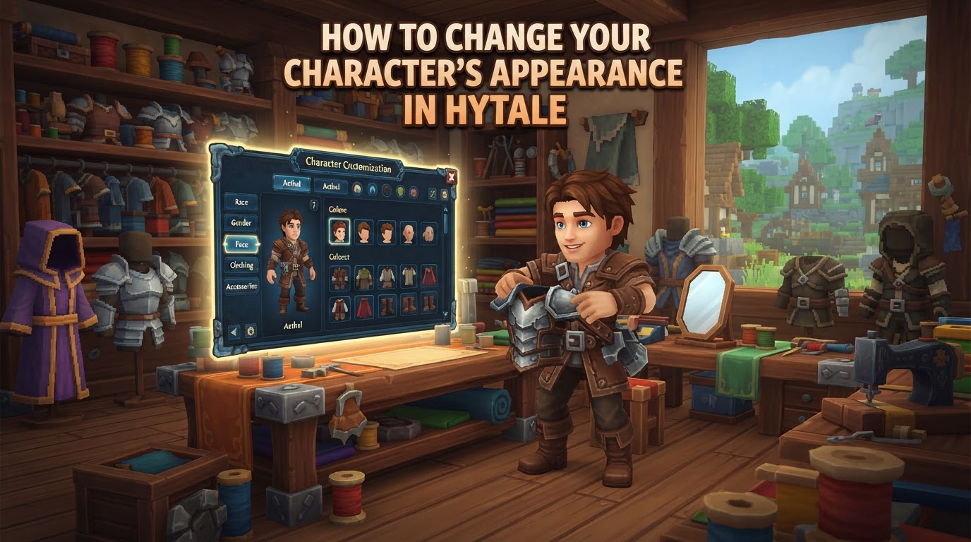 How to Change Your Character's Appearance in Hytale