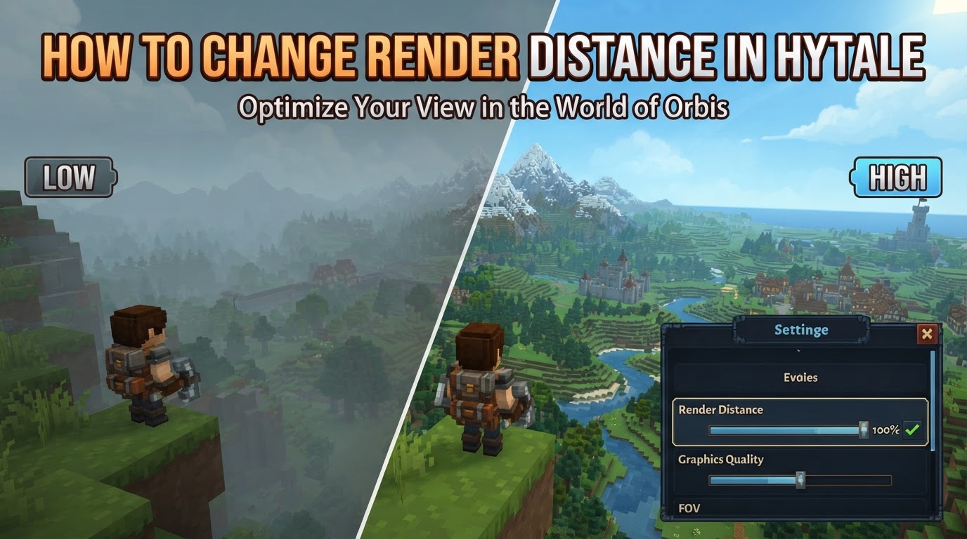 How to Change Render Distance in Hytale