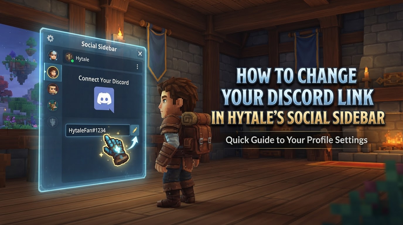 How to Change Your Discord Link in Hytale's Social Sidebar