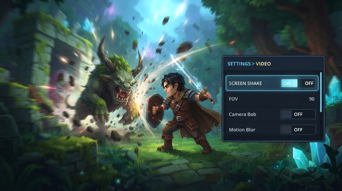 How to Turn Off Screen Shake in Hytale