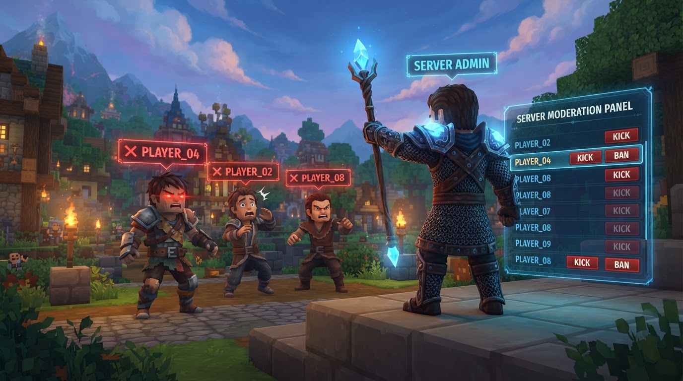 How to Ban or Kick Players From Your Hytale Server