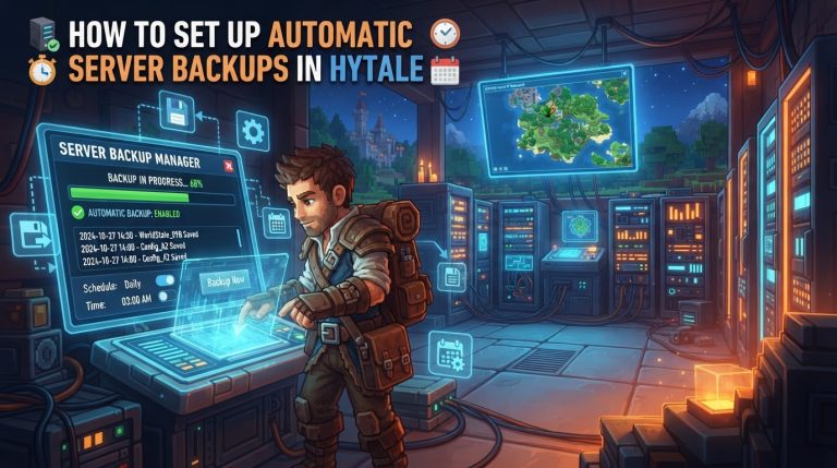 How to Set Up Automatic Server Backups in Hytale