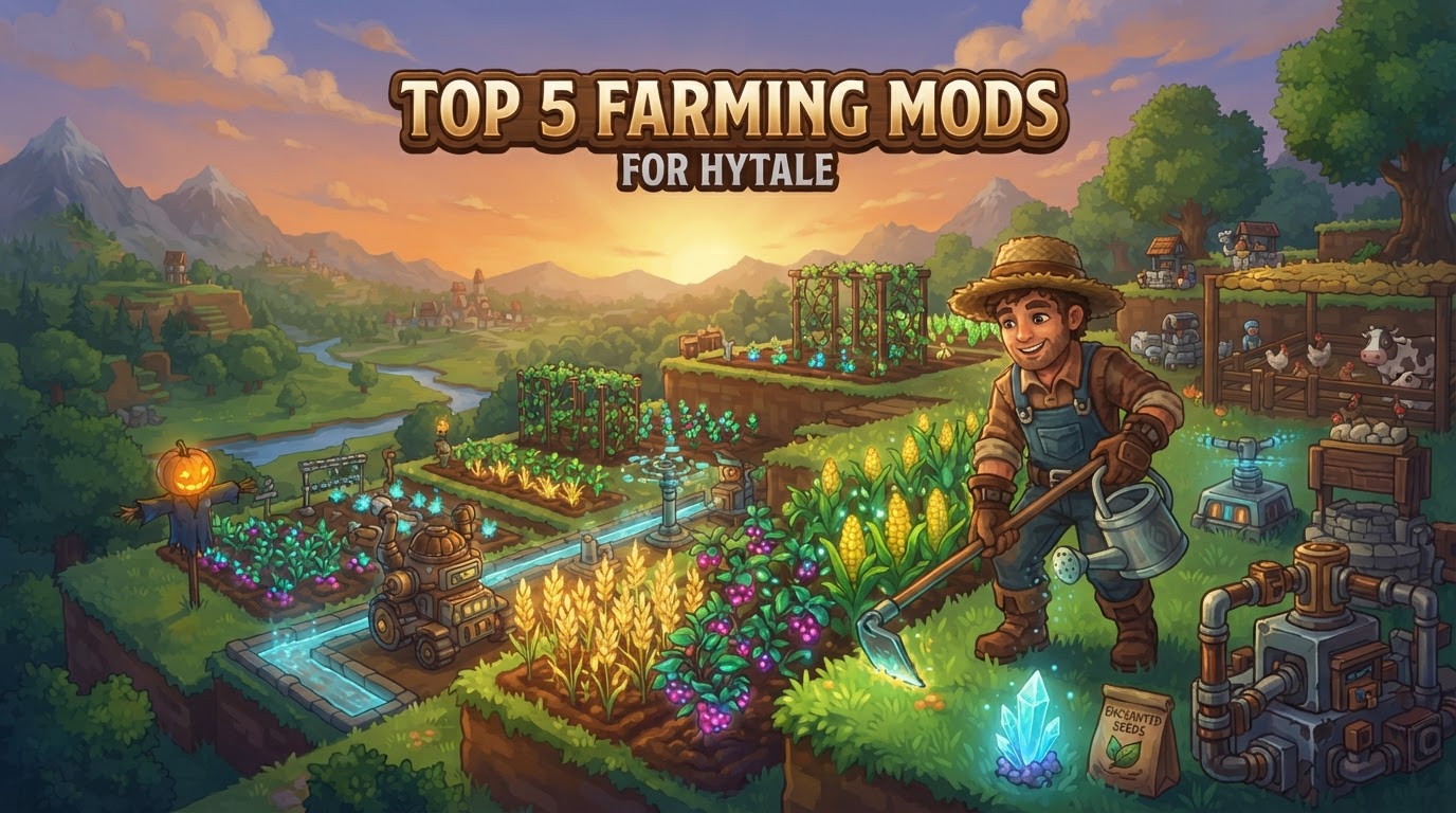 Top 5 Farming Mods for Hytale