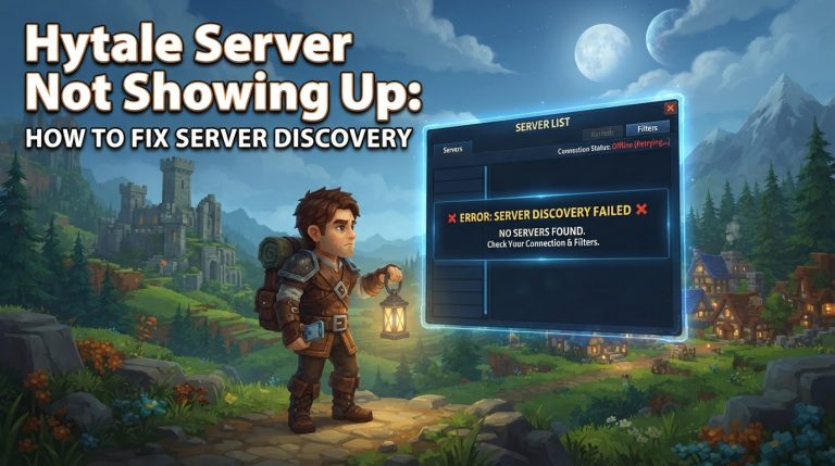 Hytale Server Not Showing Up: How to Fix Server Discovery
