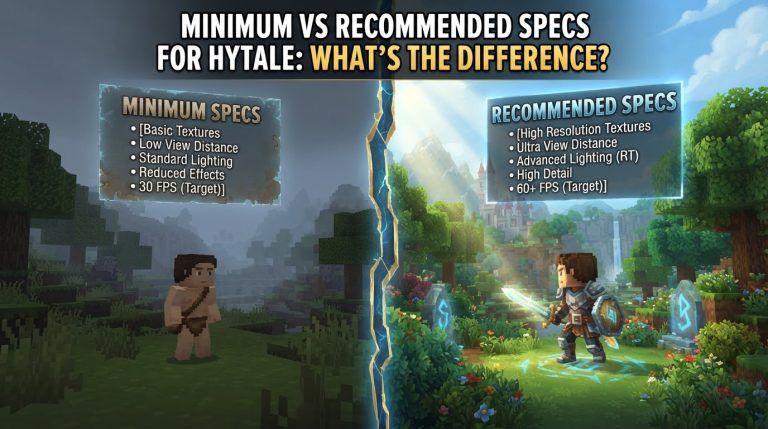 Minimum vs Recommended Specs for Hytale: What's the Difference?