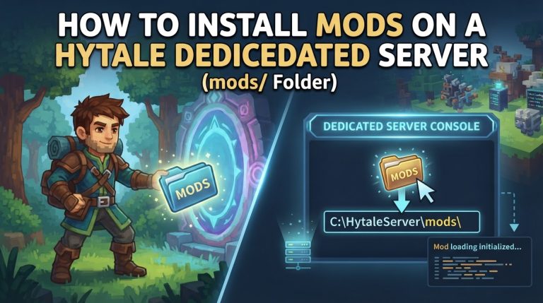 How to Install Mods on a Hytale Dedicated Server (mods/ Folder)