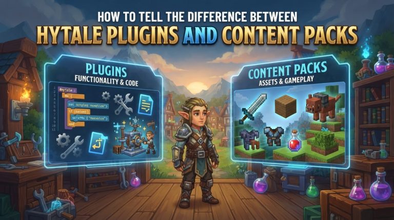 How to Tell the Difference Between Hytale Plugins and Content Packs