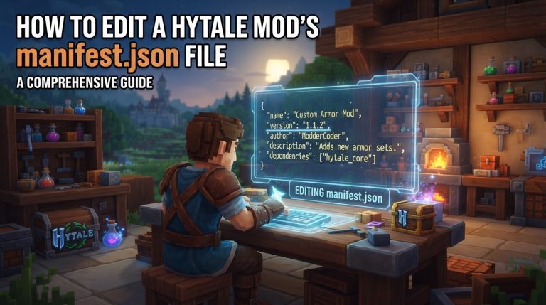How to Edit a Hytale Mod's manifest.json File