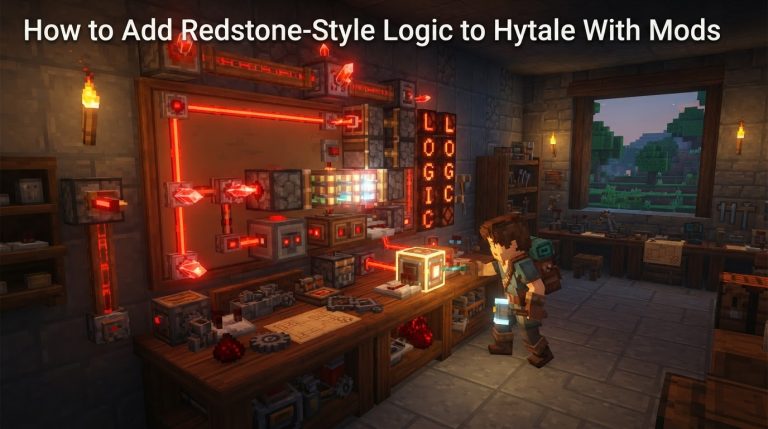 How to Add Redstone-Style Logic to Hytale With Mods